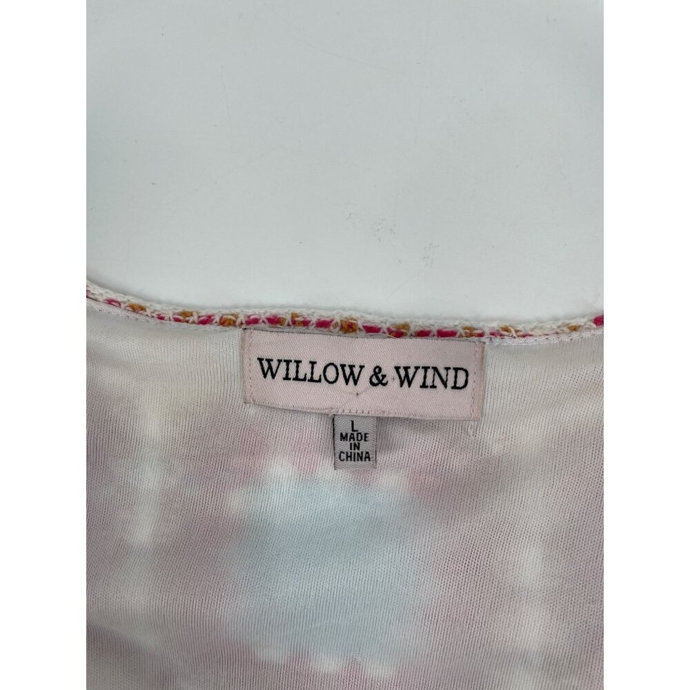 Willow & Wind Womens Size Large Crochet Knit Sundress Colorful Boho Retro Hippie - Picture 4 of 7